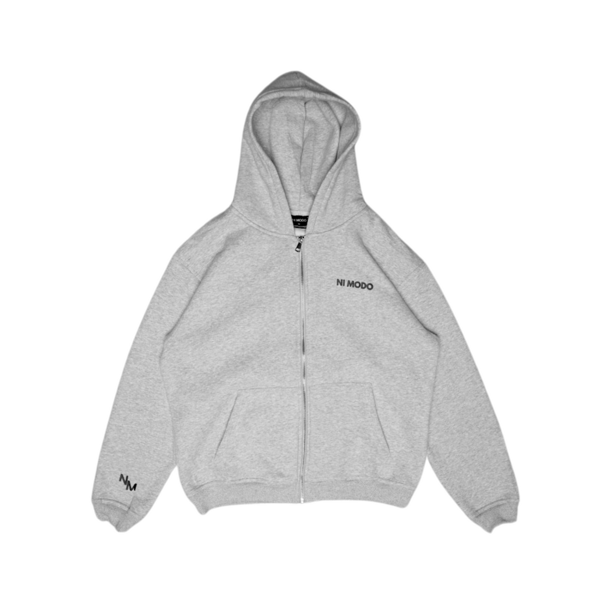 Ni Modo Zip Up Hoodie - Grey – nimodo.co Ni Modo Zip Up Hoodie - Grey – nimodo.co