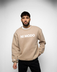 Ni Modo Crewneck - Latte Beige