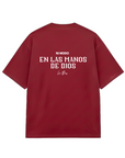 En Las Manos De Dios T-Shirt - Red Wine