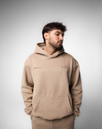 Con Dios Hoodie - Latte Beige