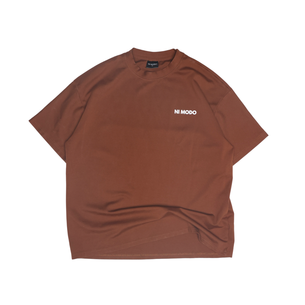 Me Vale - Mocha Brown Tee – nimodo.co