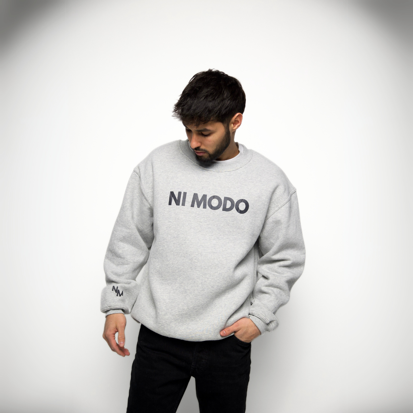 トップス WAKE MINNANO CREWNECK SWEATER GREY Crewneck Sweater - Grey – Ertho Official