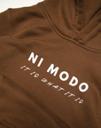 Mini It Is What It Is - Mocha Brown Hoodie