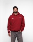 En Las Manos De Dios Hoodie - Red Wine