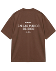En Las Manos De Dios T-Shirt - Mocha Brown