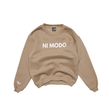 Ni Modo Crewneck - Latte Beige