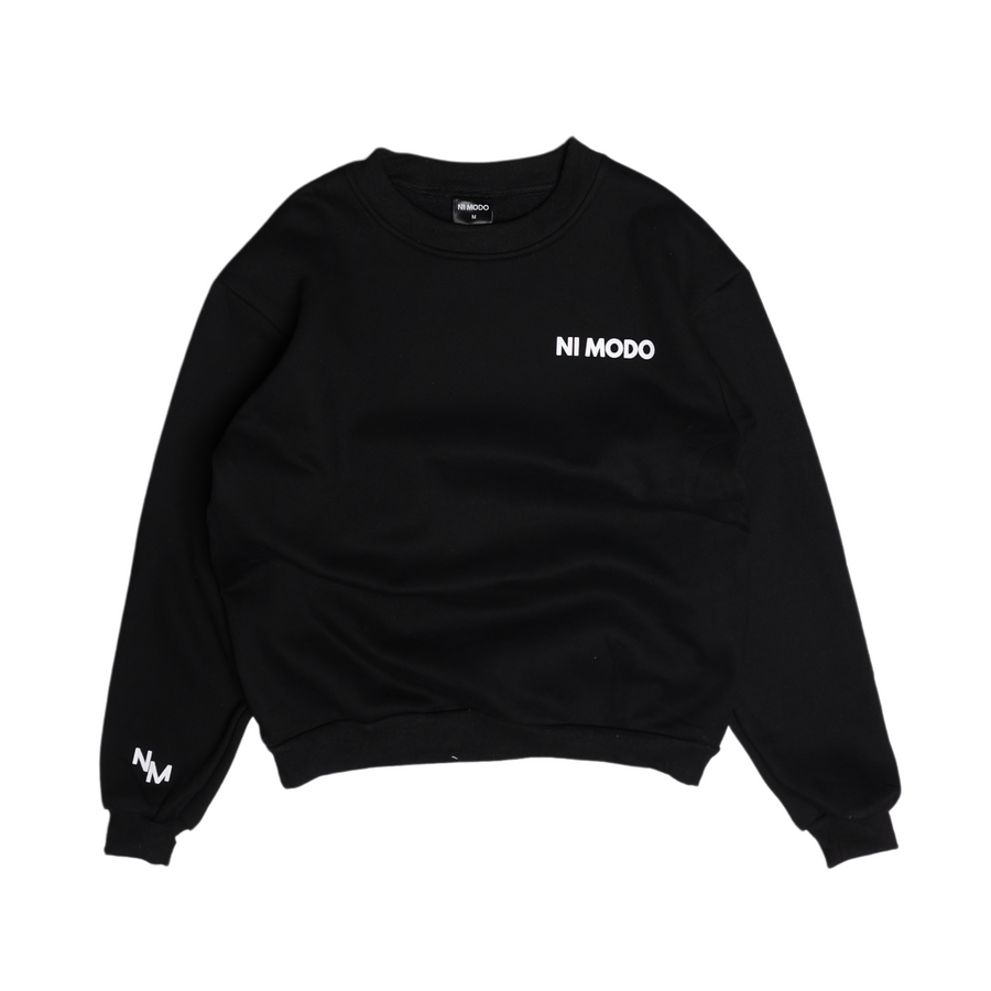 Me Vale Crewneck - Black