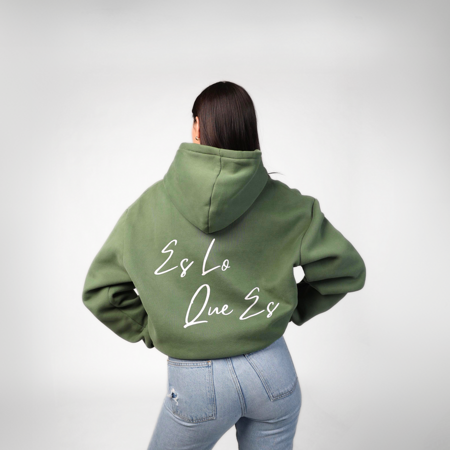 Es Lo Que Es - Olive Green Hoodie