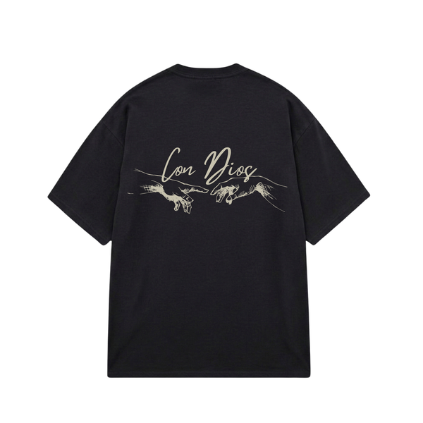 Con Dios T-Shirt - Midnight Black