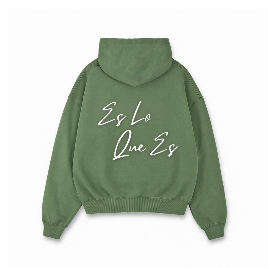 Es Lo Que Es - Olive Green Hoodie