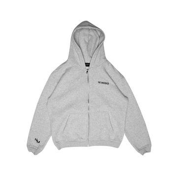 Ni Modo Zip Up Hoodie - Grey