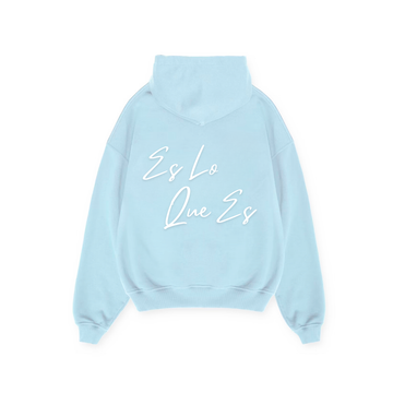 Es Lo Que Es - Frosted Blue Hoodie