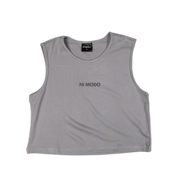 Training Crop Top - Smoke Grey