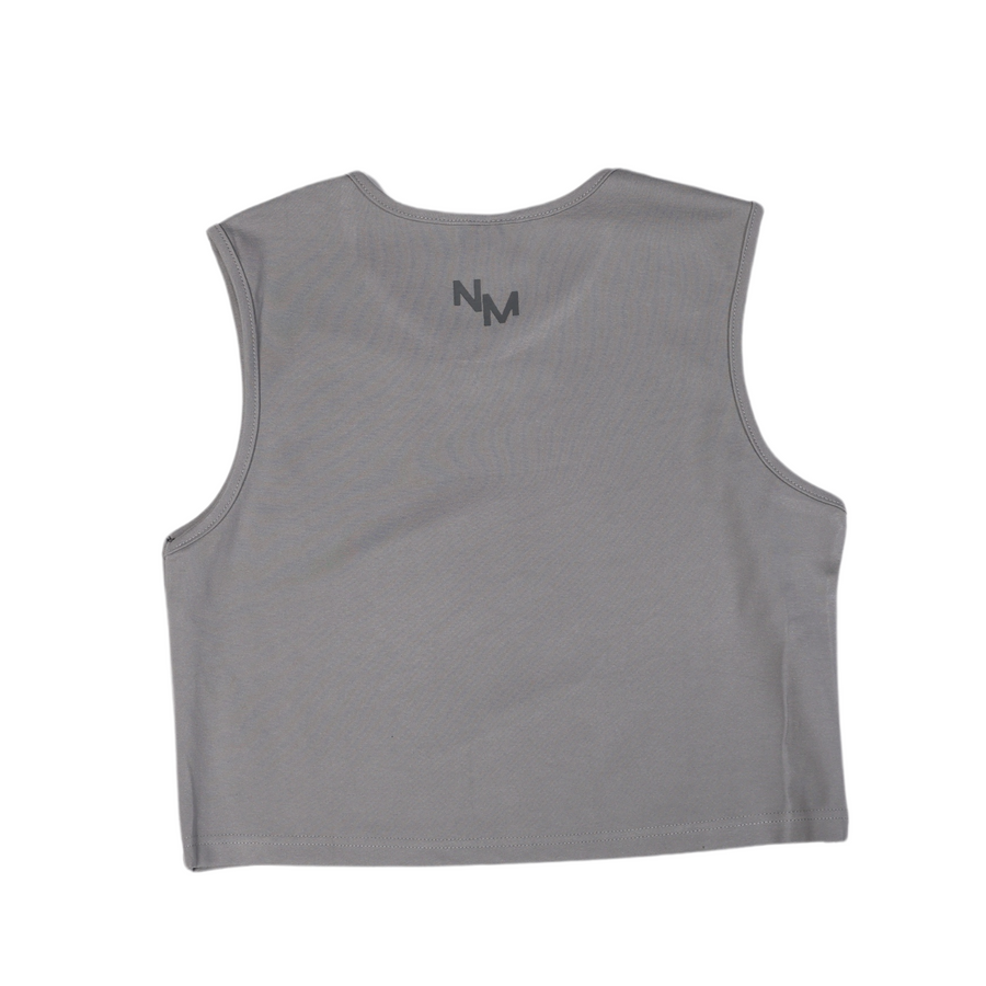 Training Crop Top - Smoke Grey