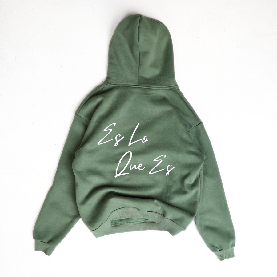 Es Lo Que Es - Olive Green Hoodie