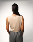 Training Crop Top - Sandy Beige