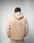 Con Dios Hoodie - Latte Beige