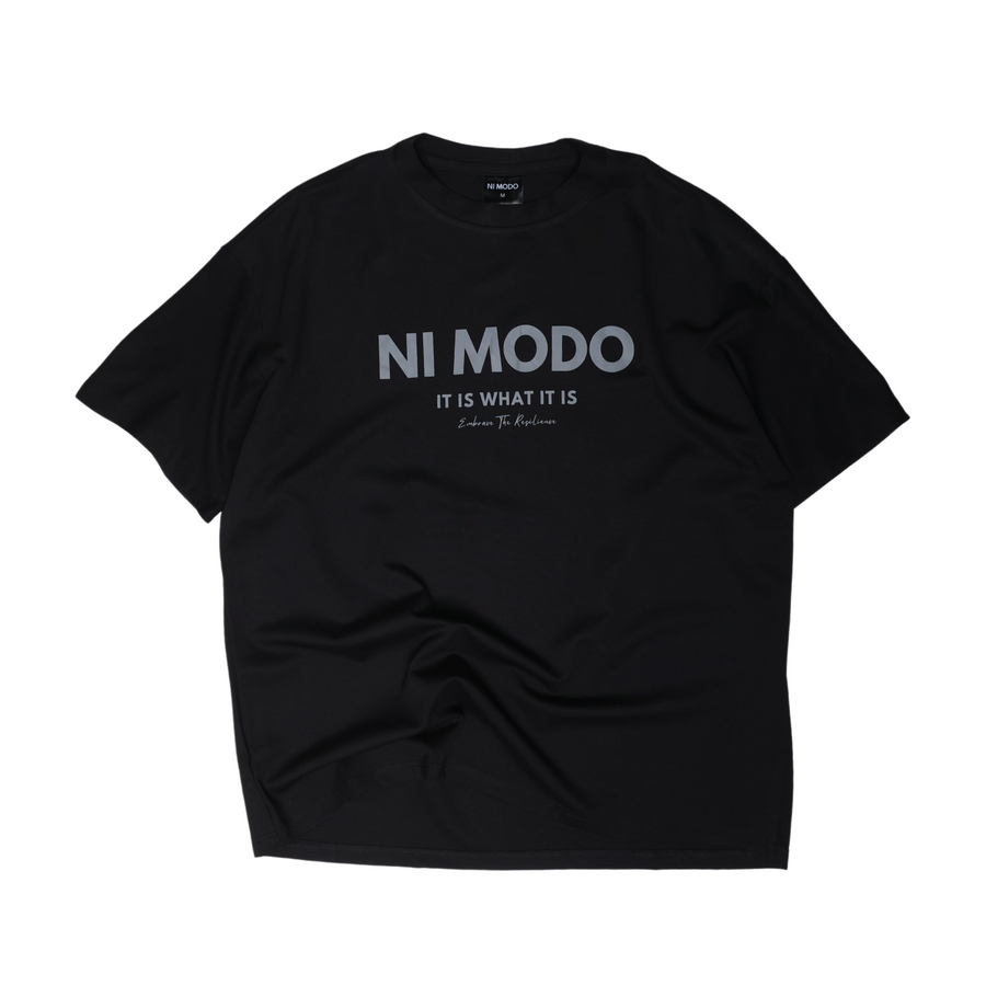 Ni Modo Tee - Charcoal