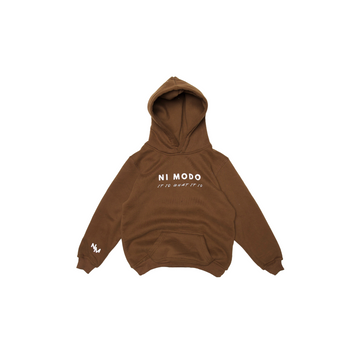 Mini It Is What It Is - Mocha Brown Hoodie