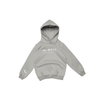 Mini It Is What It Is - Mist Grey Hoodie