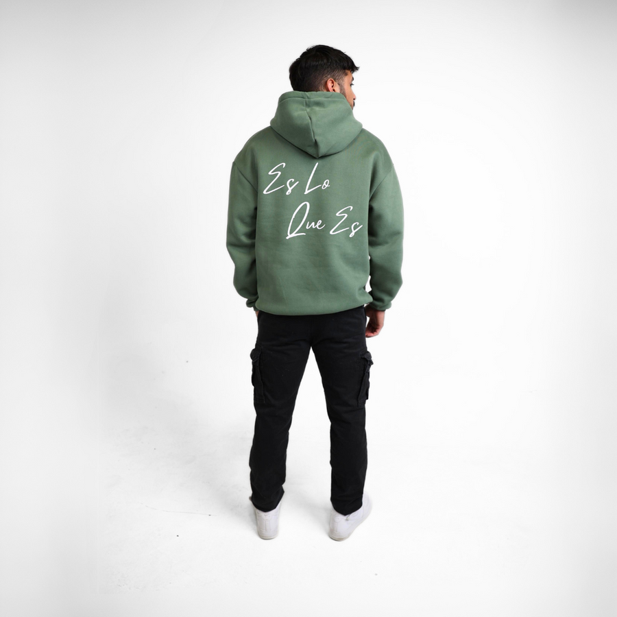 Es Lo Que Es - Olive Green Hoodie