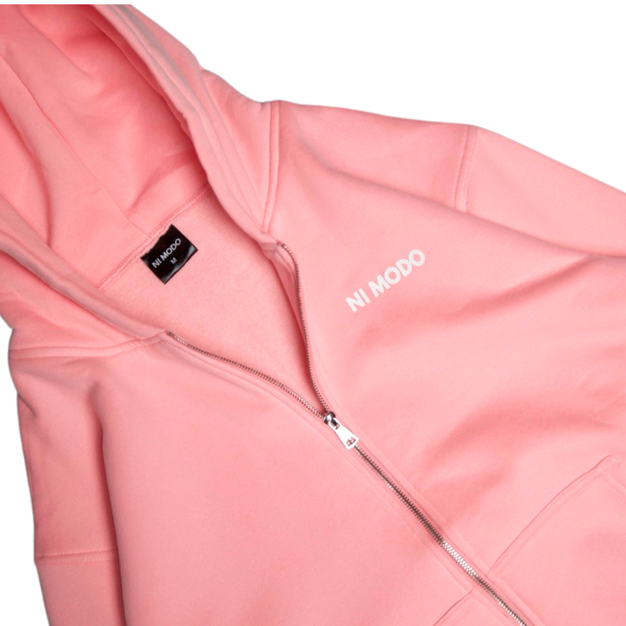 Ni Modo Zip Up Hoodie - Bubblegum Pink