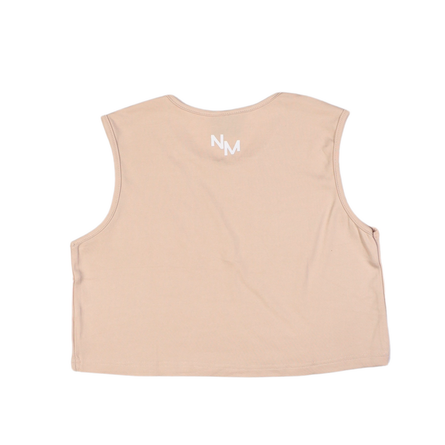 Training Crop Top - Sandy Beige