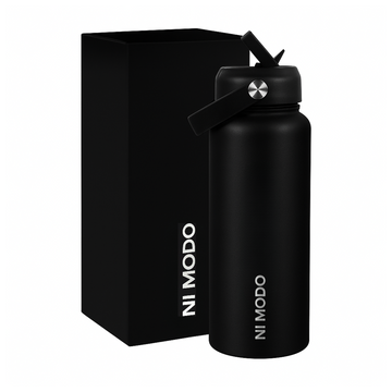 Ni Modo Fam Water Bottle - Black